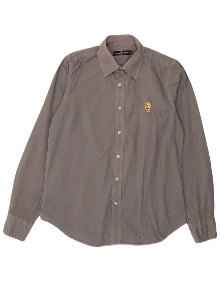 Camicia Uomo Marina Militare in cotone Grigio Medio