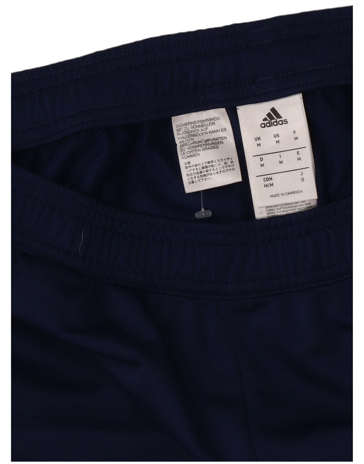 Pantaloni da tuta da uomo Adidas medi in poliestere blu navy