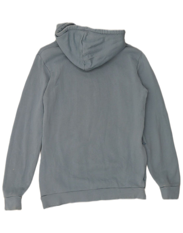 Felpa con cappuccio grafica da uomo Adidas Small in cotone blu