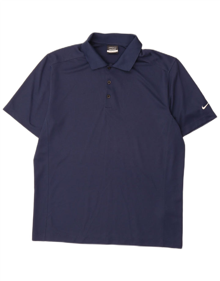 Polo Nike da uomo Dri Fit grande in poliestere blu navy