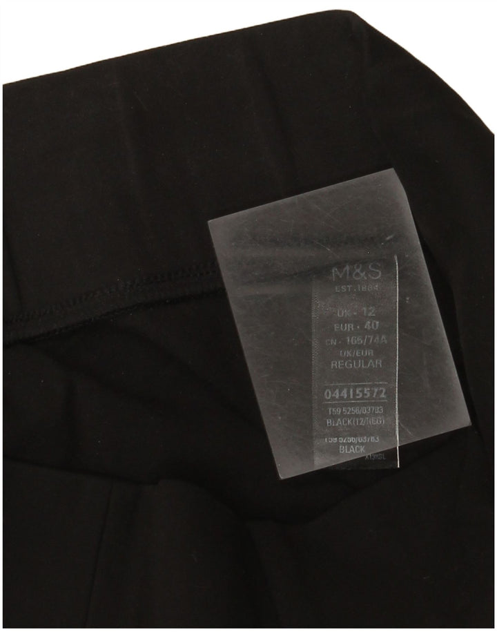 Pantaloni corti slim da donna Marks & Spencer UK 12 medi W30 L25 neri