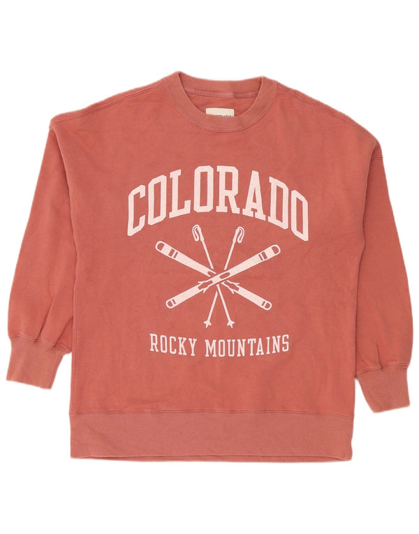 Felpa grafica da donna Abercrombie & Fitch UK 10 piccola rosa
