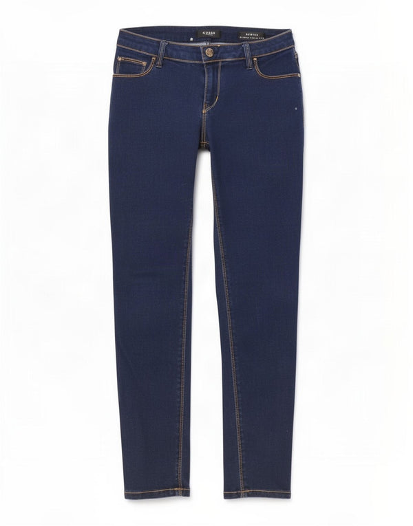 Jeans Guess Beverly Low Skinny da donna W29 L27 in cotone blu navy