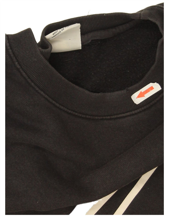 Felpa grafica Nike da uomo, maglione piccolo, cotone nero