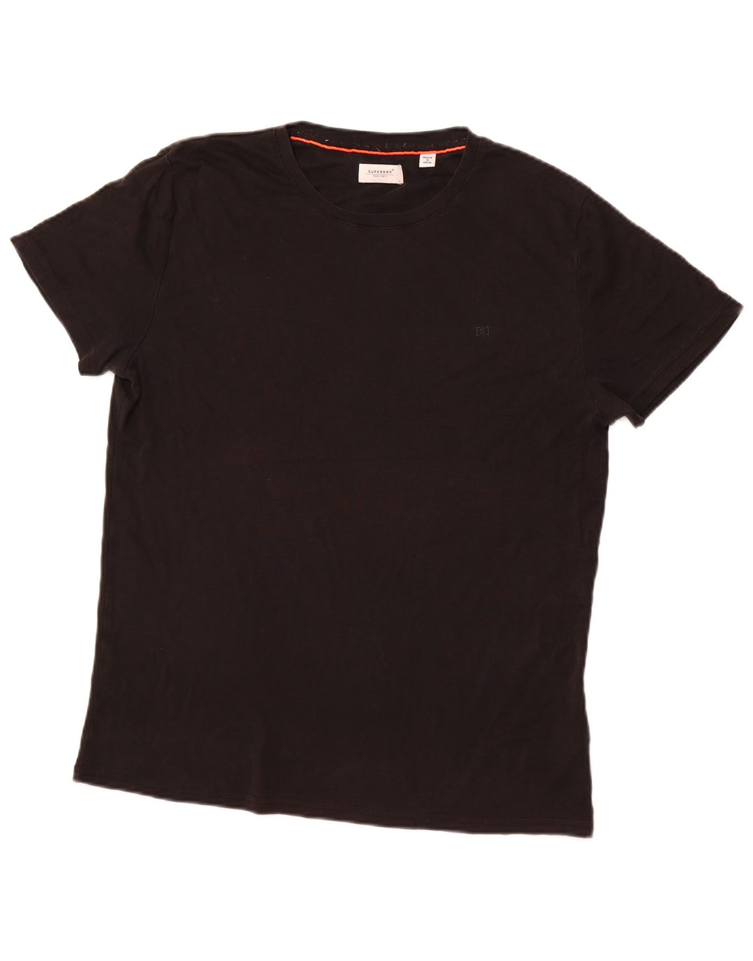 T-shirt da uomo Superdry Top grande in cotone nero