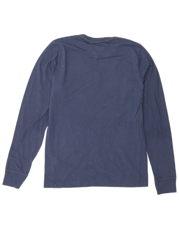Tommy Hilfiger Uomo Graphic Top Manica Lunga XS Blu Navy Cotone