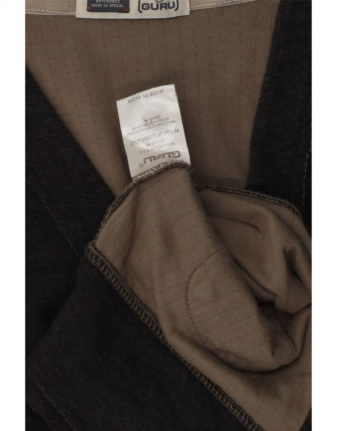 Maglione cardigan da uomo Guru piccolo in cotone grigio