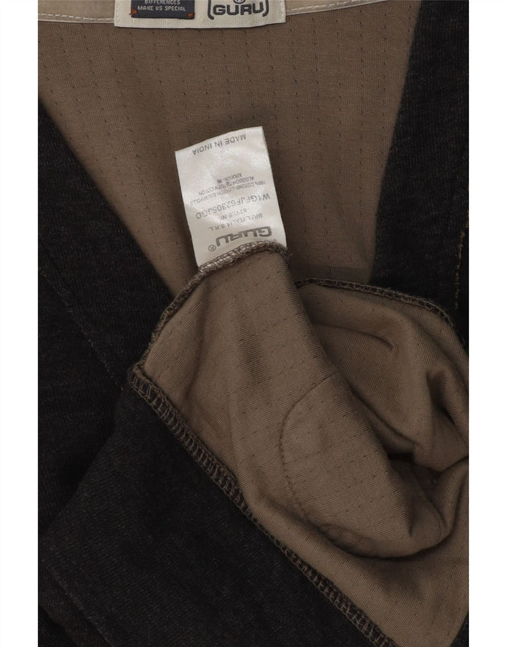 Maglione cardigan da uomo Guru piccolo in cotone grigio