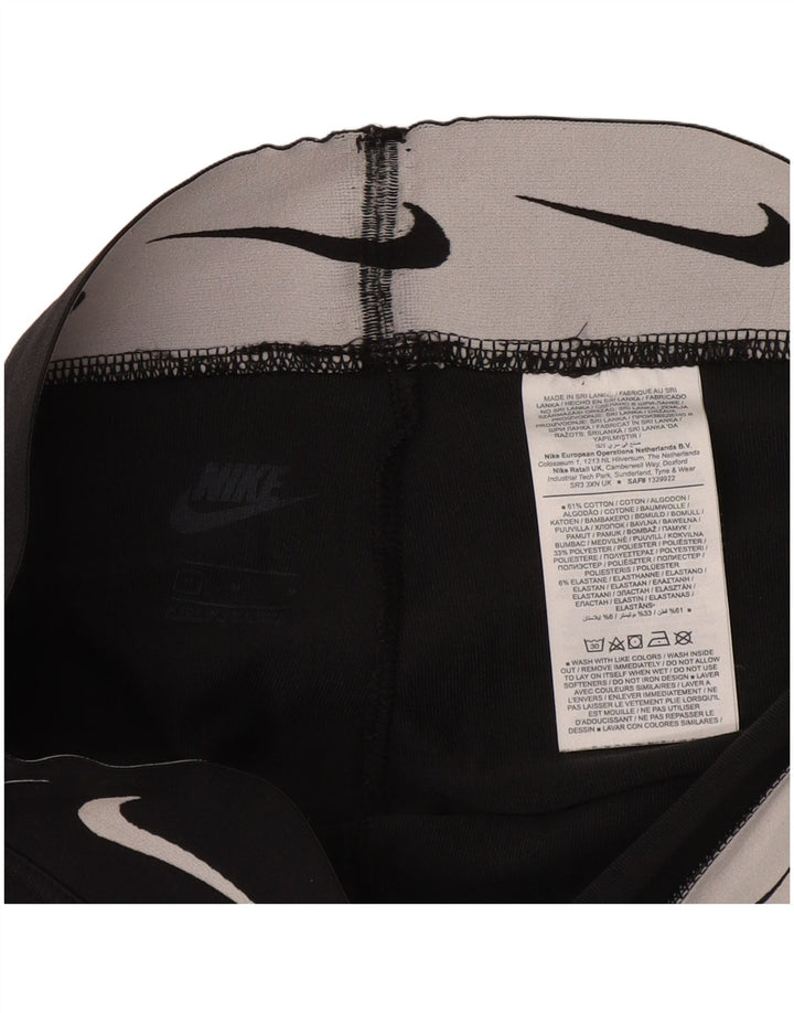 Leggings grafici da donna Nike UK 12 cotone medio nero