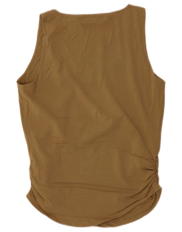 Canotta senza maniche da donna Max Mara UK 12 Cotone beige medio