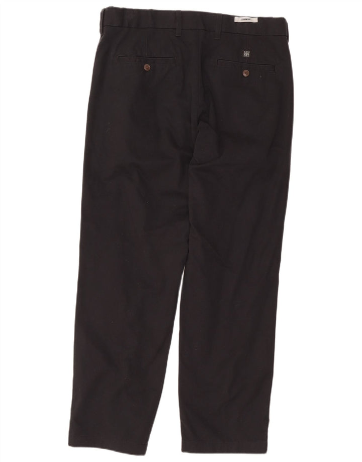 Pantaloni chino vestibilità regolare da uomo Marks & Spencer W34 L29 cotone nero