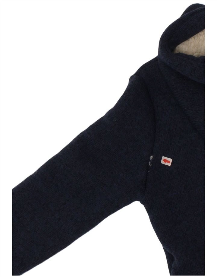 Maglione con cappuccio e zip grafica per ragazze Roxy 5-6 anni in poliestere blu navy