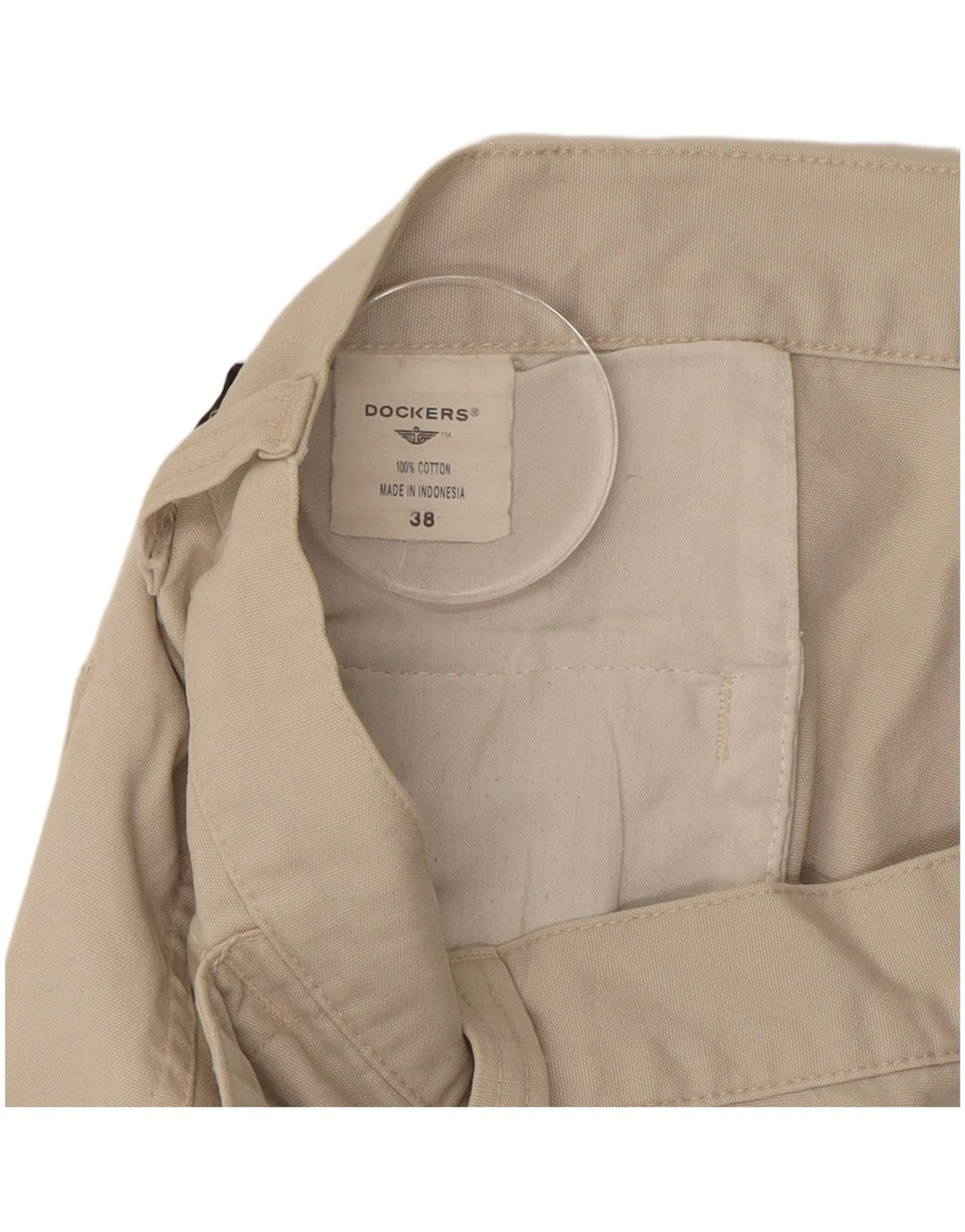 DOCKERS Pantaloncini cargo da uomo W38 XL Cotone beige