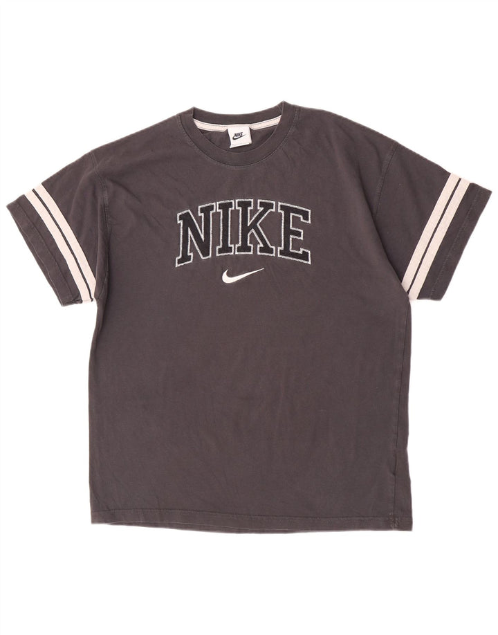 T-shirt grafica da uomo Nike Top in cotone color block grigio medio
