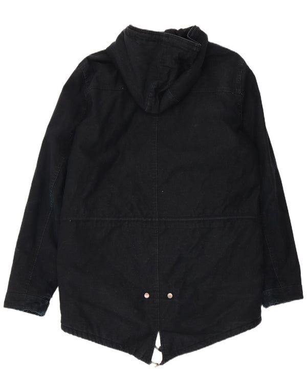 Giacca Parka da uomo con cappuccio Carhartt UK 40 Large in nylon blu navy