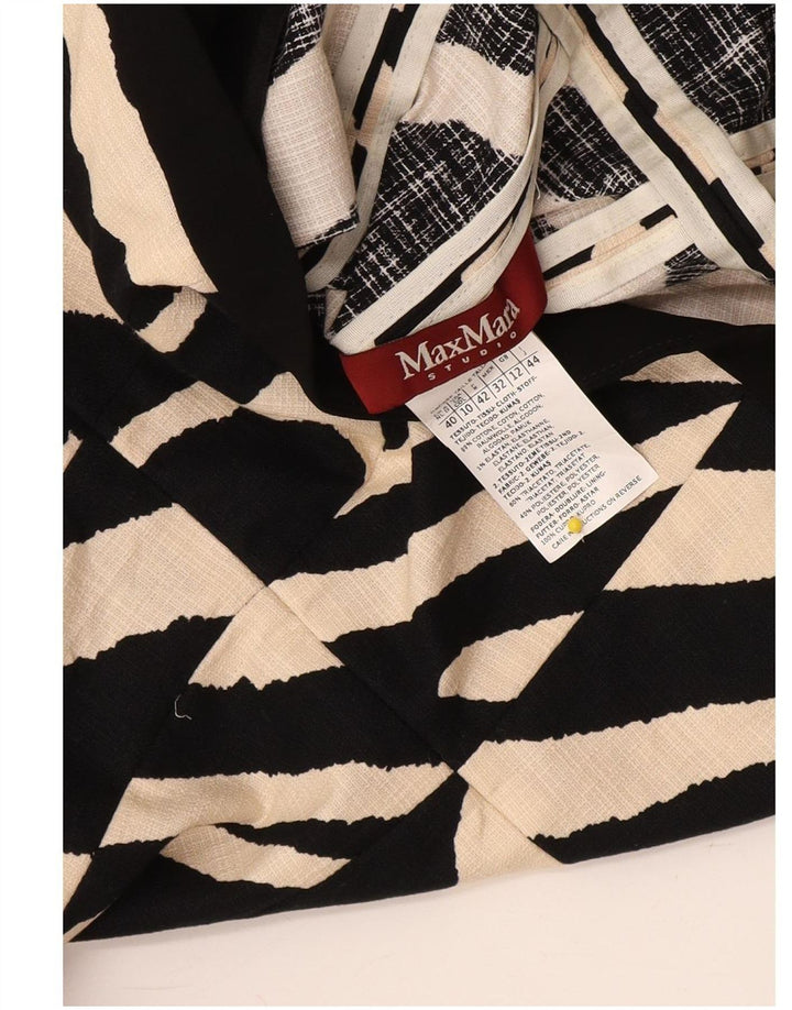 Giacca blazer con maniche a 3/4 corta Max Mara da donna UK 12 media nera
