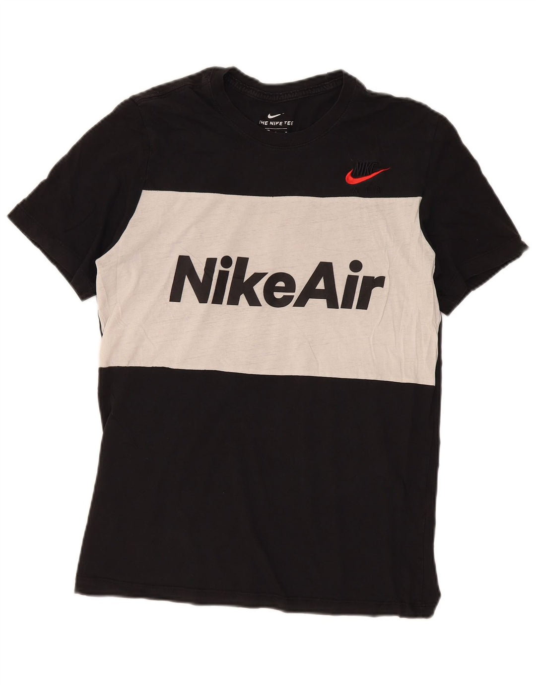 T-shirt grafica da uomo Nike Top in cotone color block medio nero