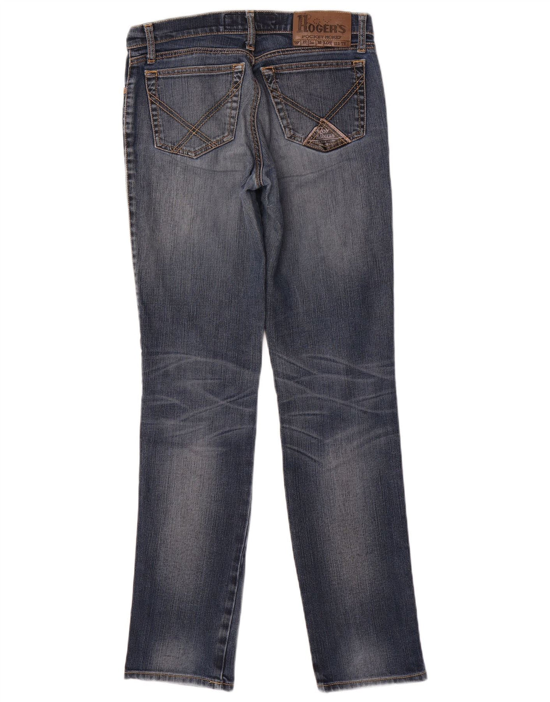 Jeans slim da donna Roy Rogers W27 L32 cotone blu navy