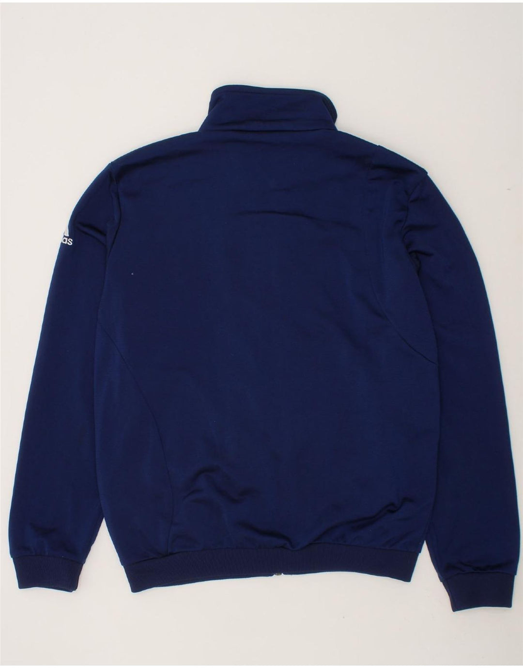 ADIDAS Boys Tracksuit Top Jacket 9-10 Years Navy Blue Polyester Vintage Adidas and Second-Hand Adidas from Messina Hembry 