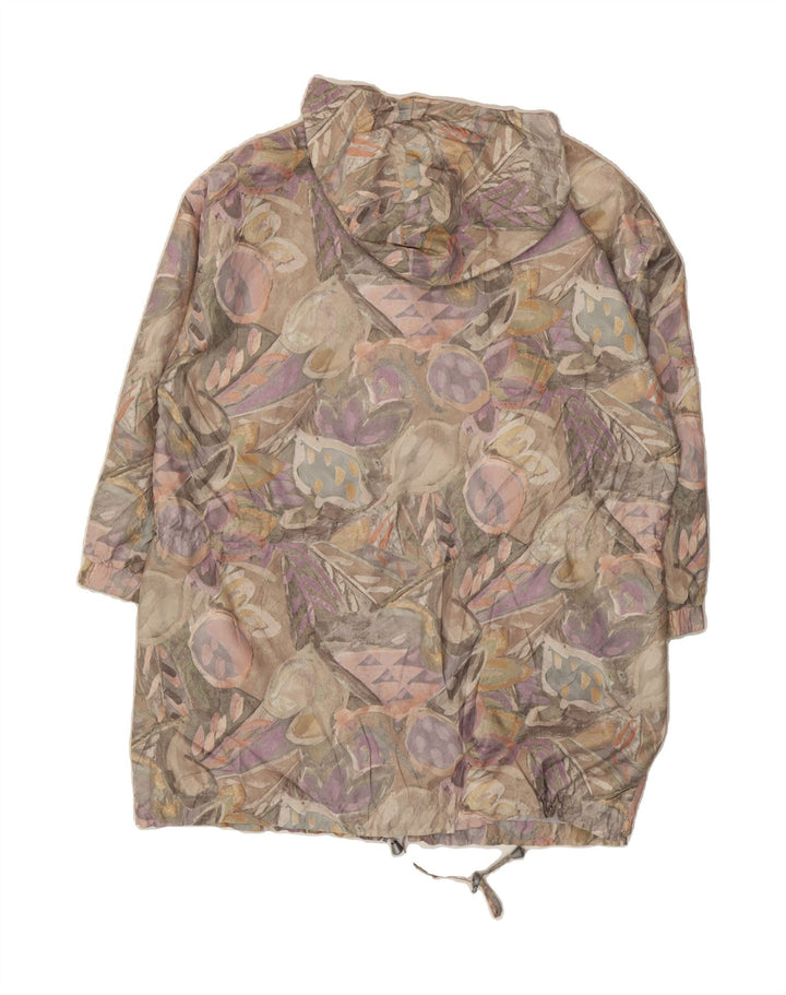 MARCEL CLAIR Womens Hooded Overcoat EU 40/42 Large Multicoloured Floral Vintage Marcel Clair and Second-Hand Marcel Clair from Messina Hembry 
