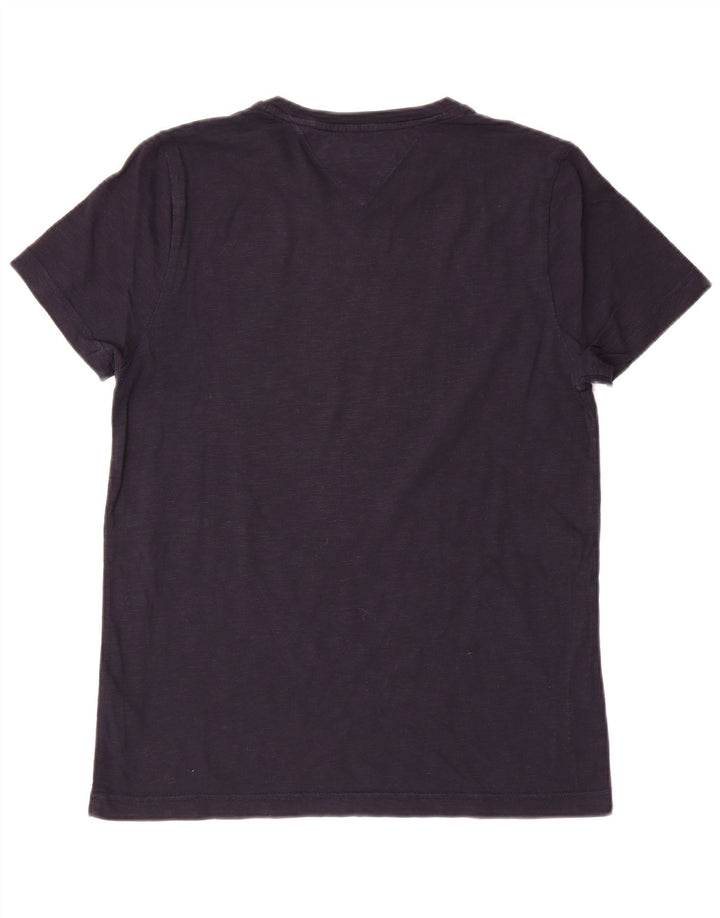 T-shirt da uomo Tommy Hilfiger Top Small in cotone blu navy