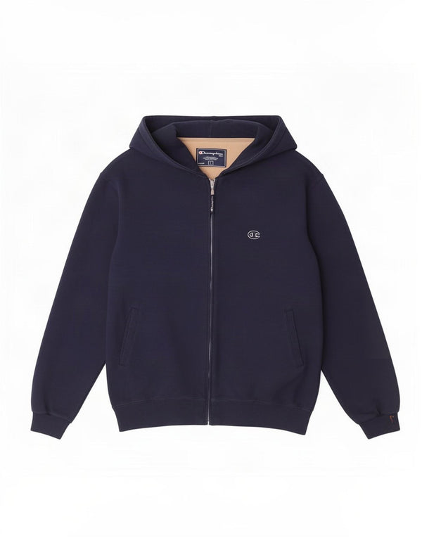 Maglione con cappuccio e zip da uomo Champion di grandi dimensioni in cotone blu navy