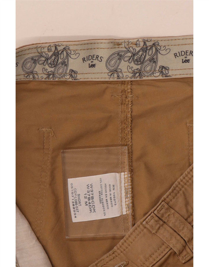 Pantaloncini casual da donna Lee US 12 Large W34 Cotone Beige