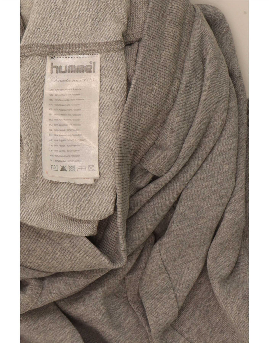 Pantaloni da tuta con grafica da uomo Hummel Joggers in cotone grigio medio