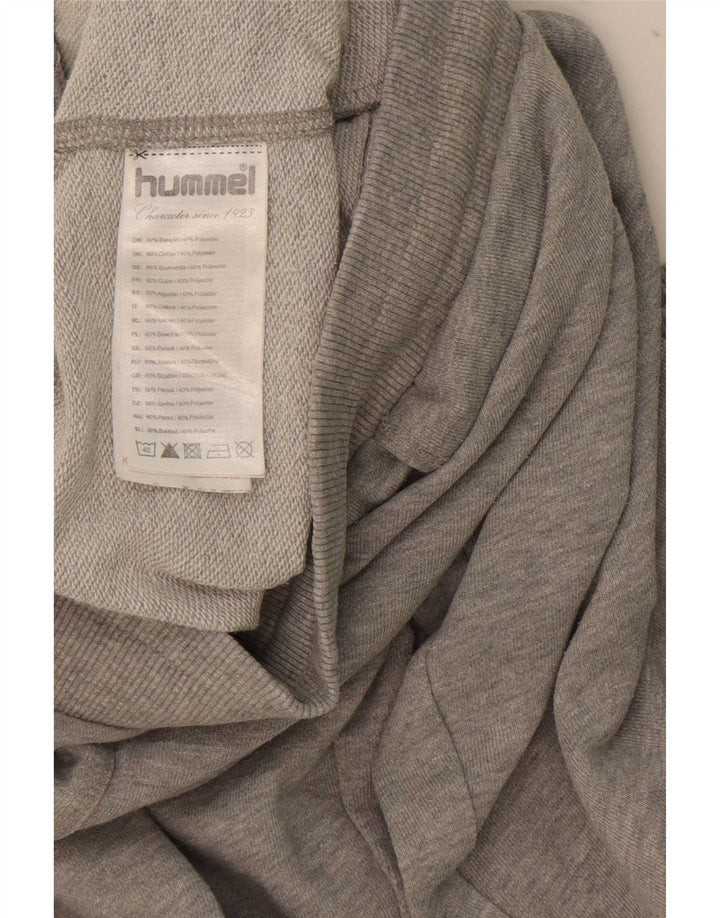 Pantaloni da tuta con grafica da uomo Hummel Joggers in cotone grigio medio