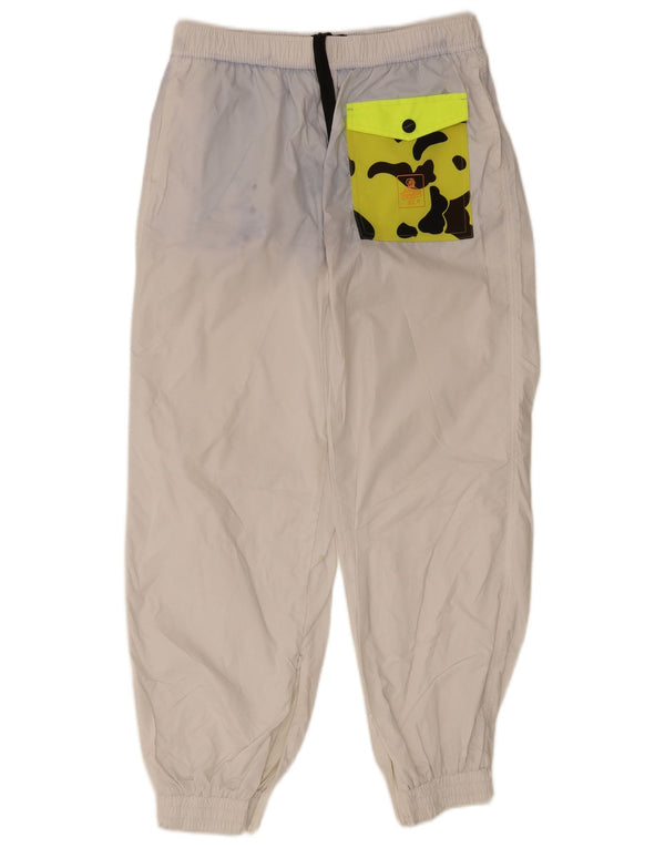 Refrigiwear Pantaloni da tuta da uomo Joggers grandi bianchi con stampa animalier