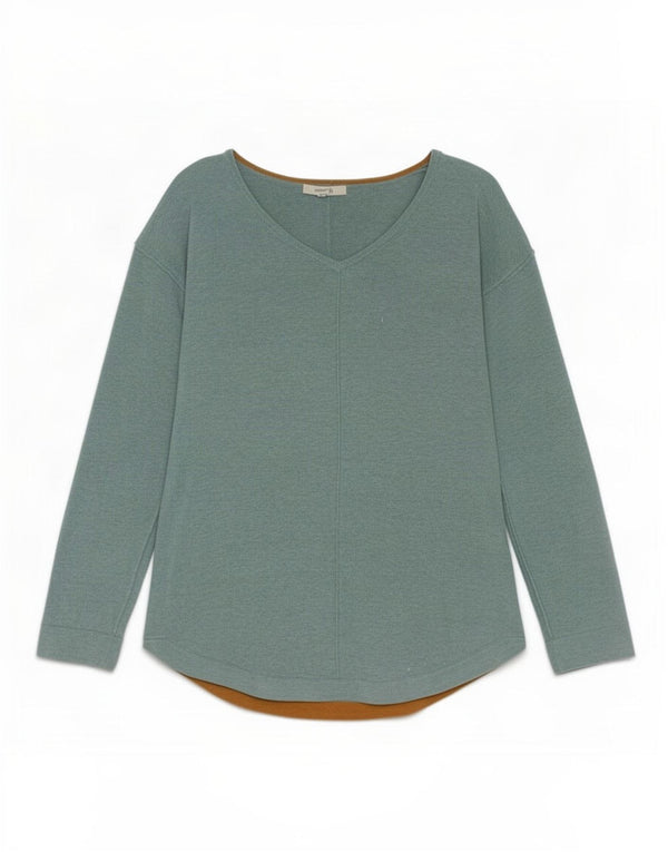 Maglione maglione con scollo a V da donna White Stuff UK 8 piccolo cotone blu