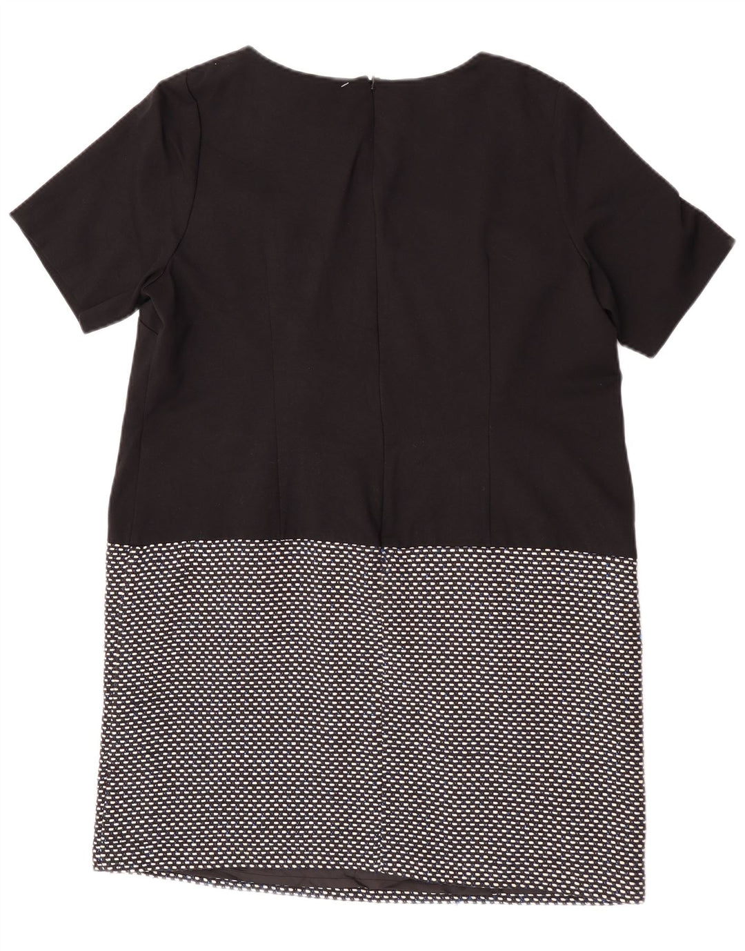 Abito a trapezio da donna Marks & Spencer UK 20 2XL cotone geometrico nero