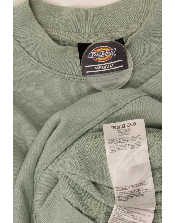 DICKIES Felpa con grafica corta oversize da donna UK 14 Verde medio