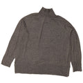 Maglione maglione oversize con collo dolcevita da donna Zara UK 14 Grigio medio