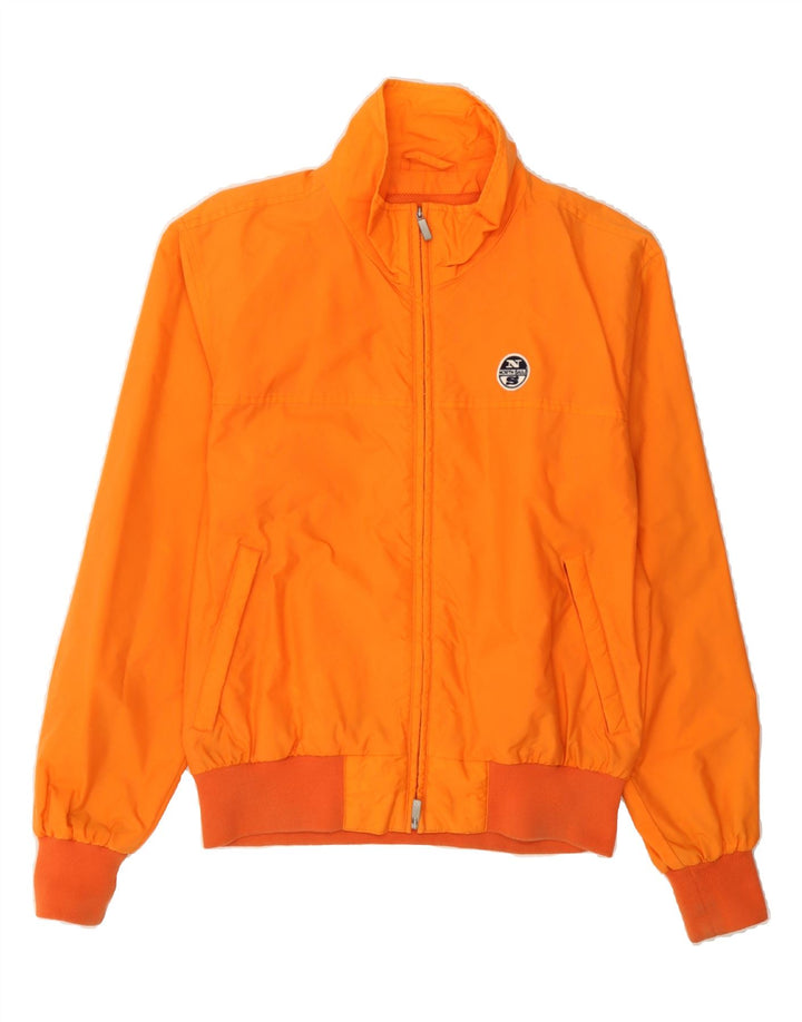 NORTH SAILS Mens Bomber Jacket UK 38 Medium Orange Polyamide Vintage North Sails and Second-Hand North Sails from Messina Hembry 