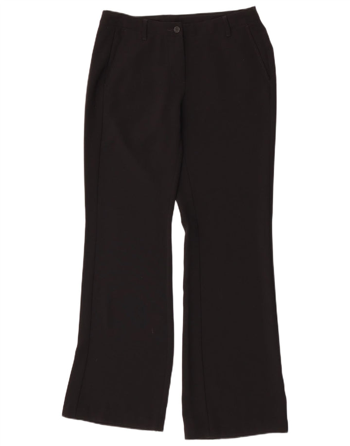 Pantaloni Chino Bootcut da donna Benetton IT 44 Medium W28 L32 Poliestere nero