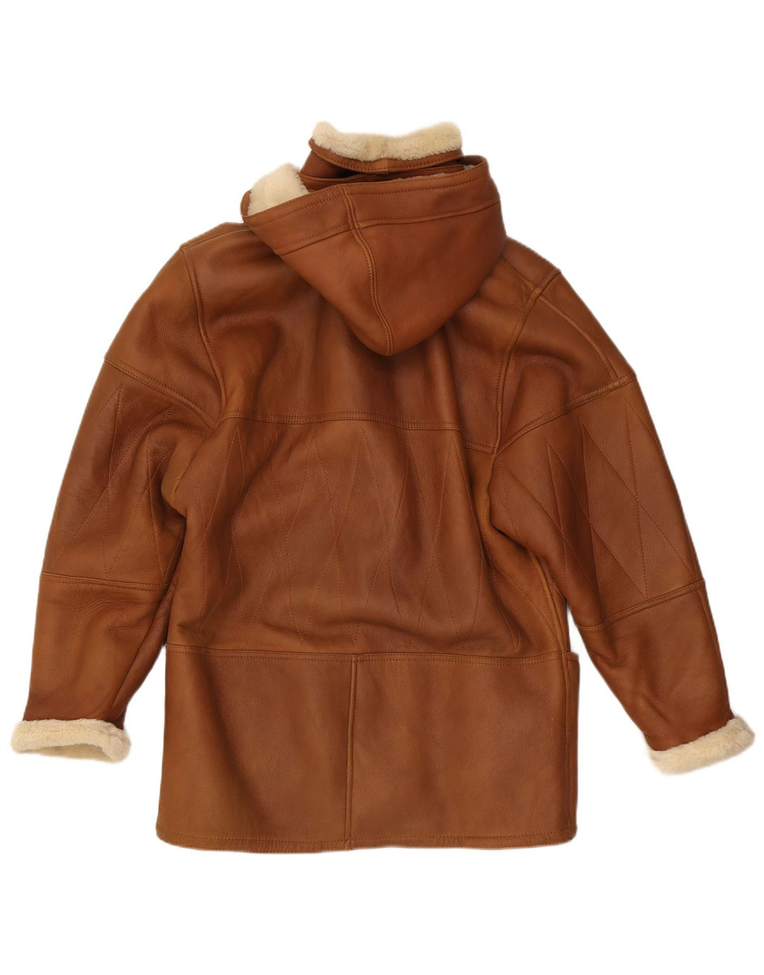 Cappotto In Shearling Con Cappuccio Donna Conbipel IT 42 Marrone Medio