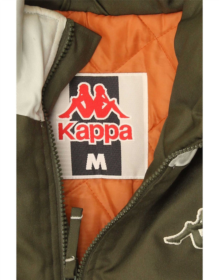 Giacca imbottita da uomo Kappa UK 38 poliestere color block medio kaki