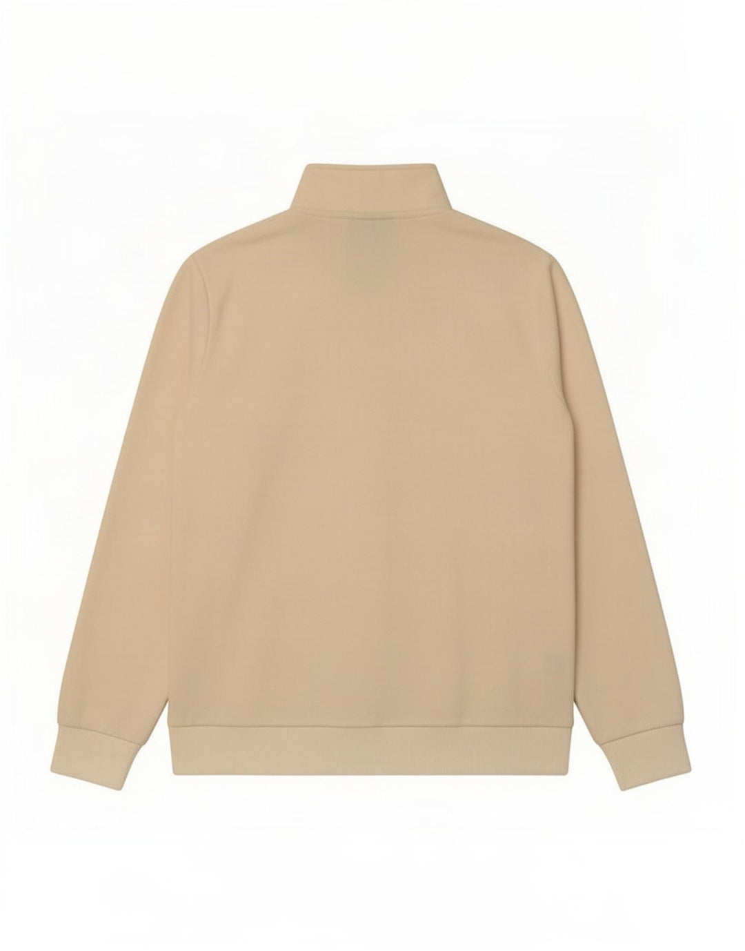 Maglione in pile da uomo Nautica con grafica con zip e collo in poliestere beige medio