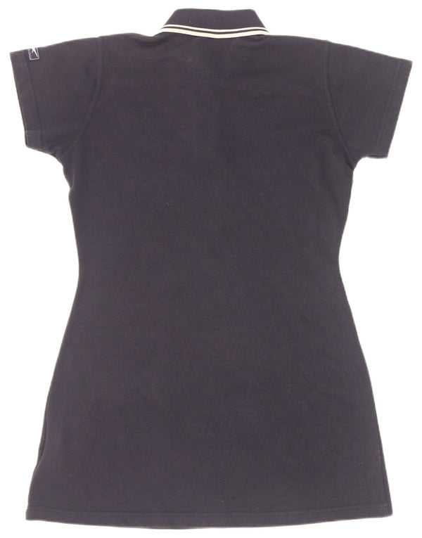 Abito polo Reebok da donna UK 12 medio blu navy poliestere