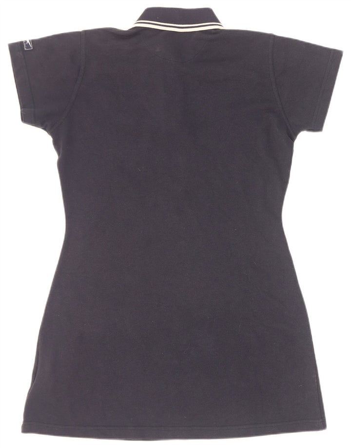 Abito polo Reebok da donna UK 12 medio blu navy poliestere