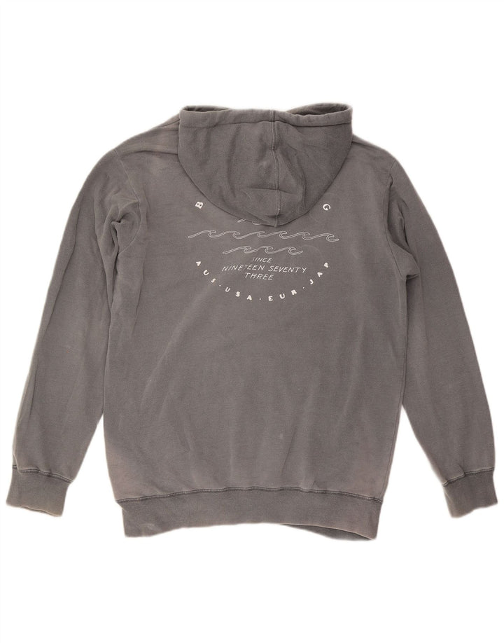 Maglione con cappuccio grafico da uomo BILLABONG piccolo in cotone grigio