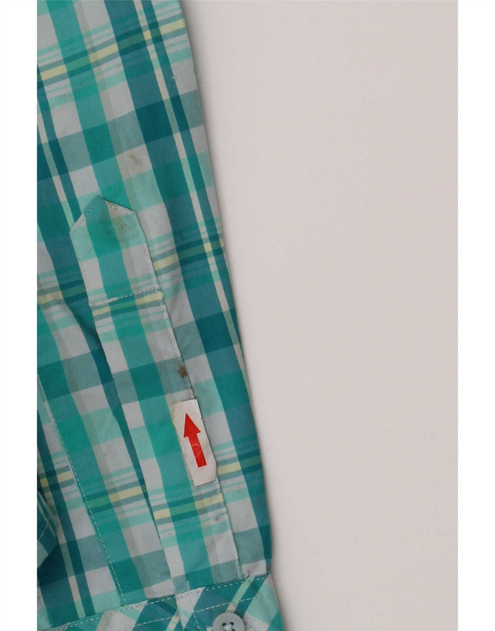 Maglietta da donna The North Face UK 10 Small Green Check Nylon
