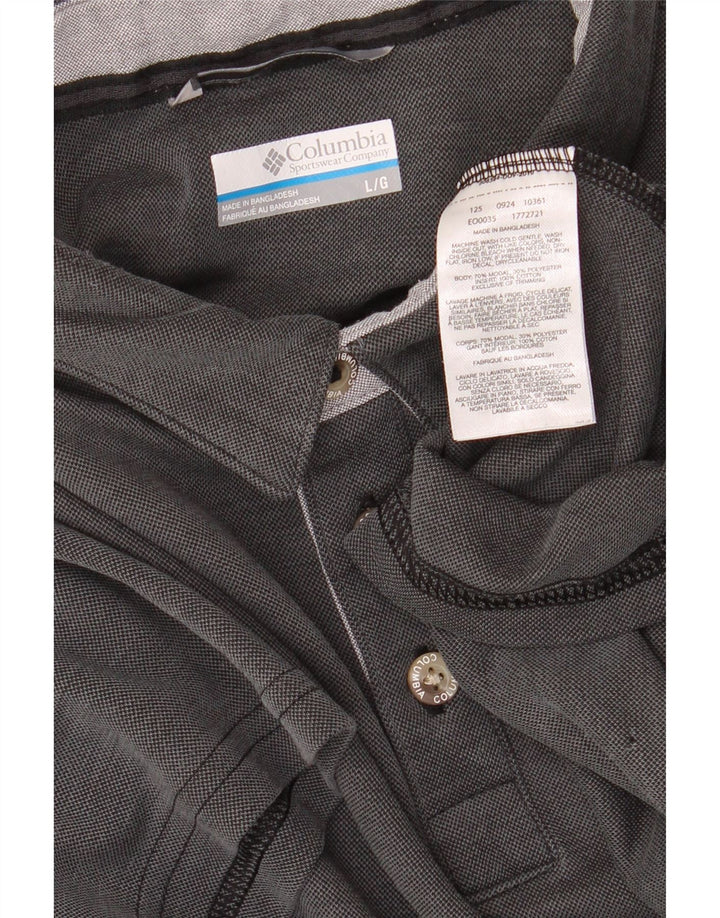 Polo Columbia da uomo grande in modal grigio