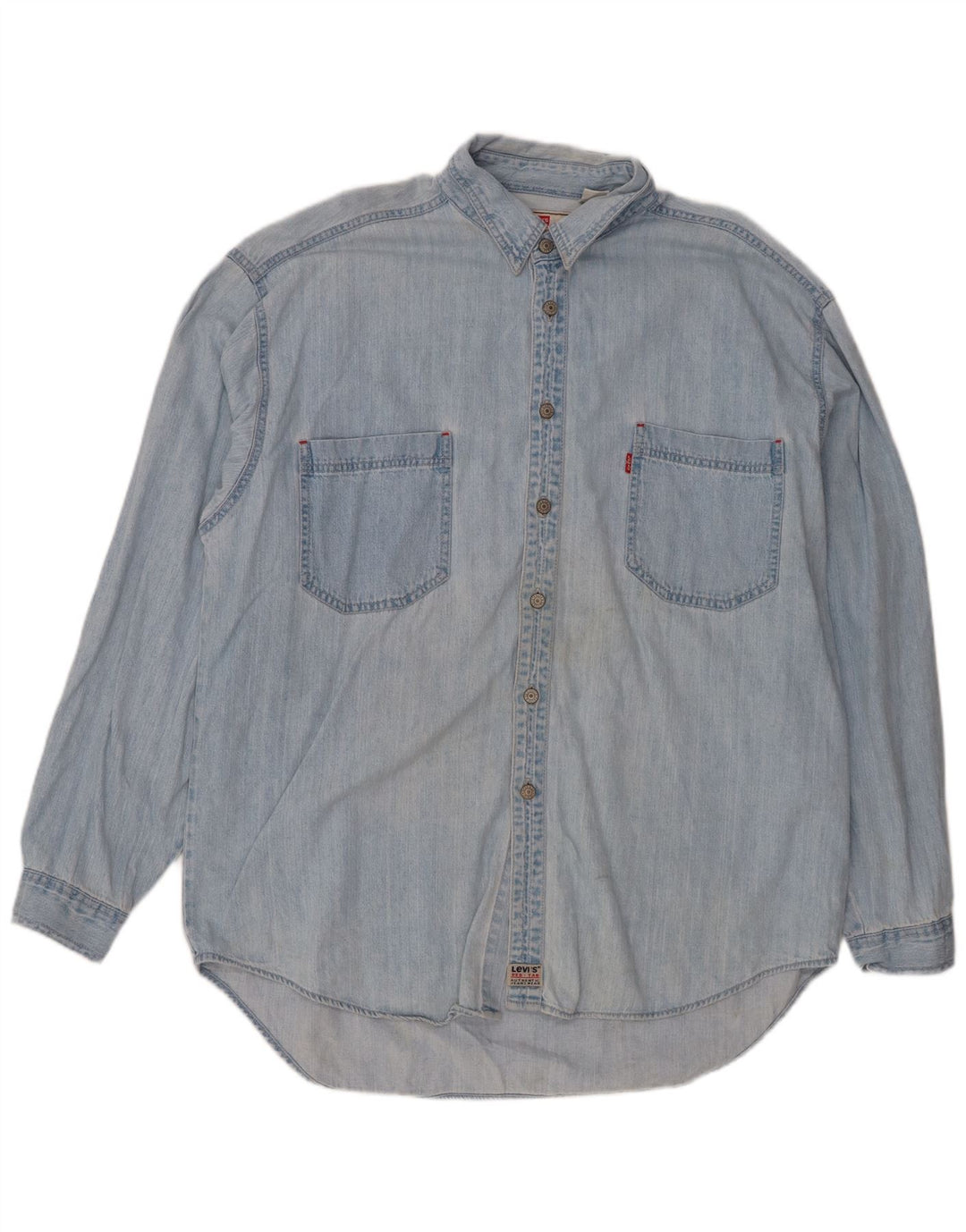 Camicia di jeans da uomo Levi's XL in cotone blu