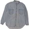 Camicia di jeans da uomo Levi's XL in cotone blu