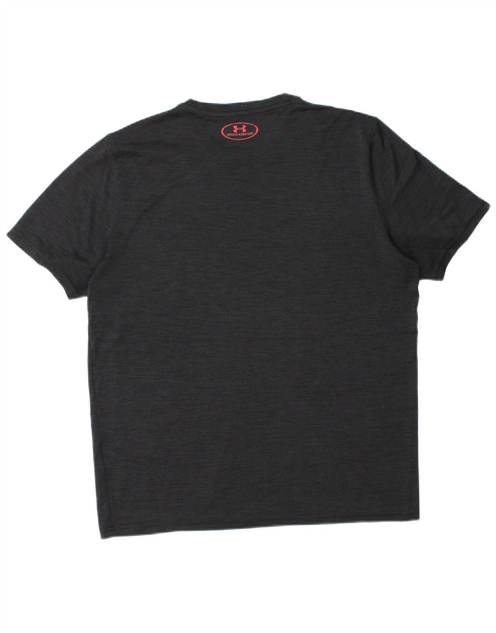 T-shirt grafica da uomo UNDER ARMOUR Heat Gear Top medio nero