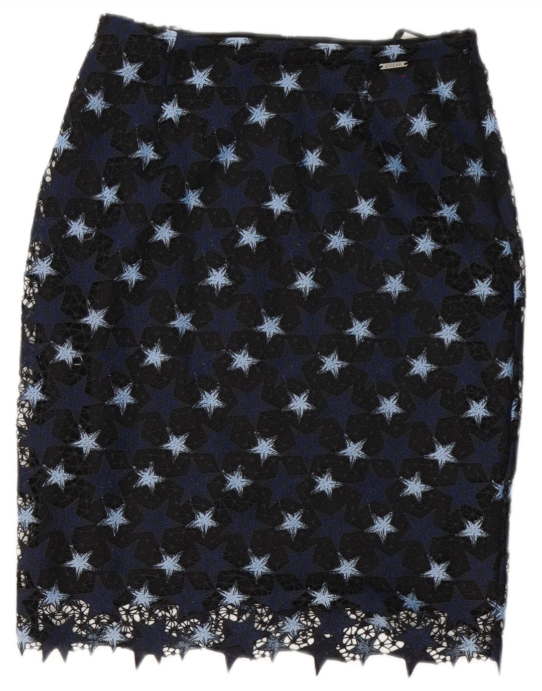 Gonna tubino da donna Guess W27 piccola in poliestere blu navy