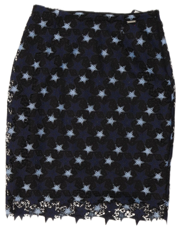 Gonna tubino da donna Guess W27 piccola in poliestere blu navy