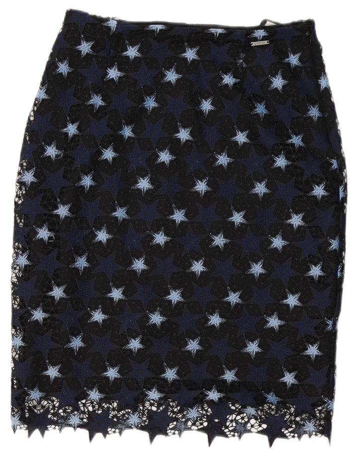 Gonna tubino da donna Guess W27 piccola in poliestere blu navy